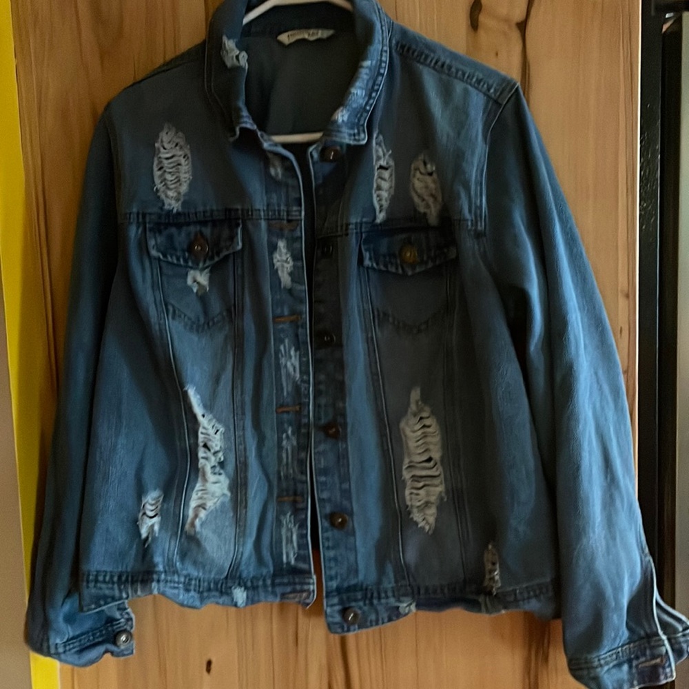 Highway Jeans distressed denim‎ jacket
